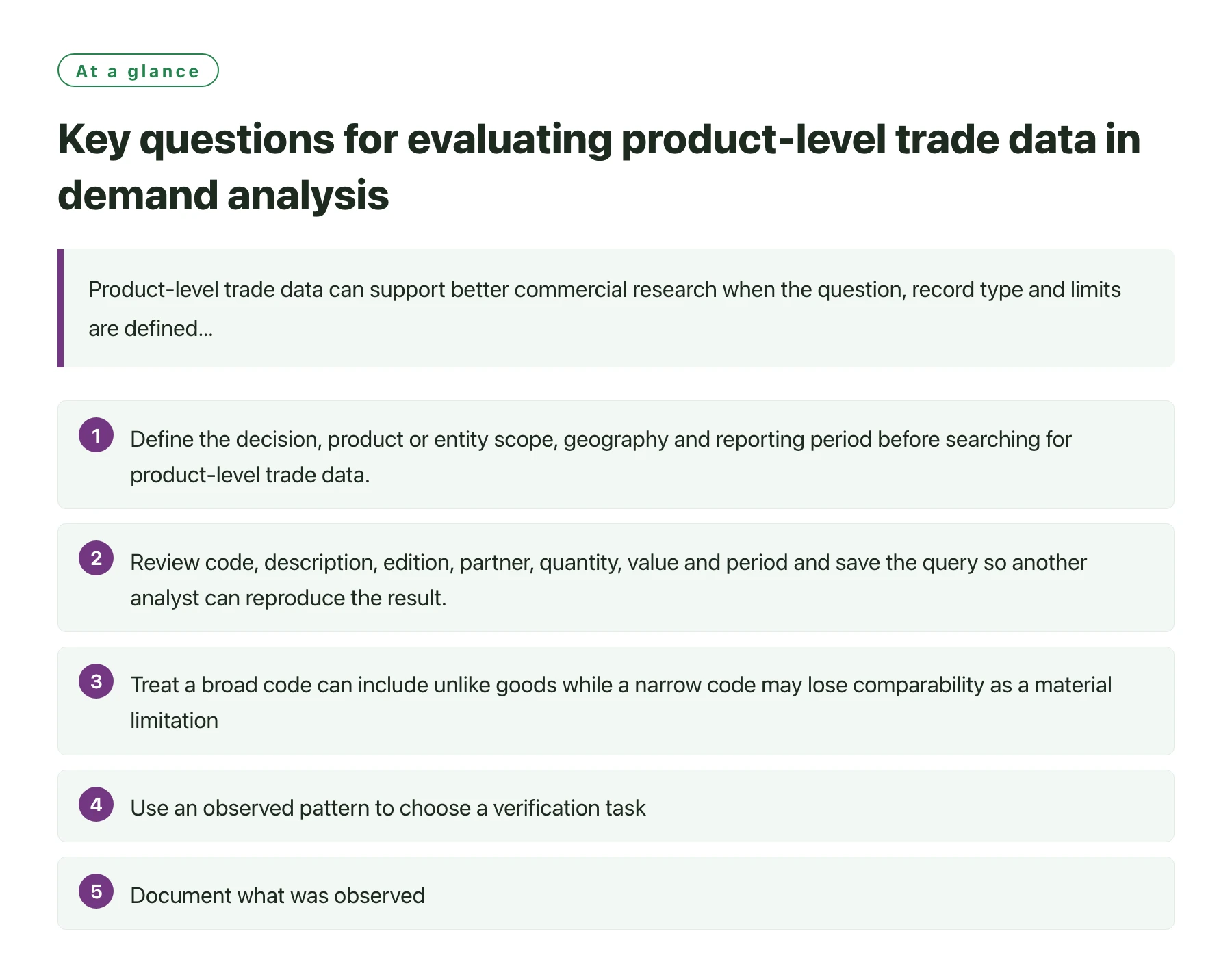 Key questions for evaluating product-level trade data in demand analysis——全文要点速览